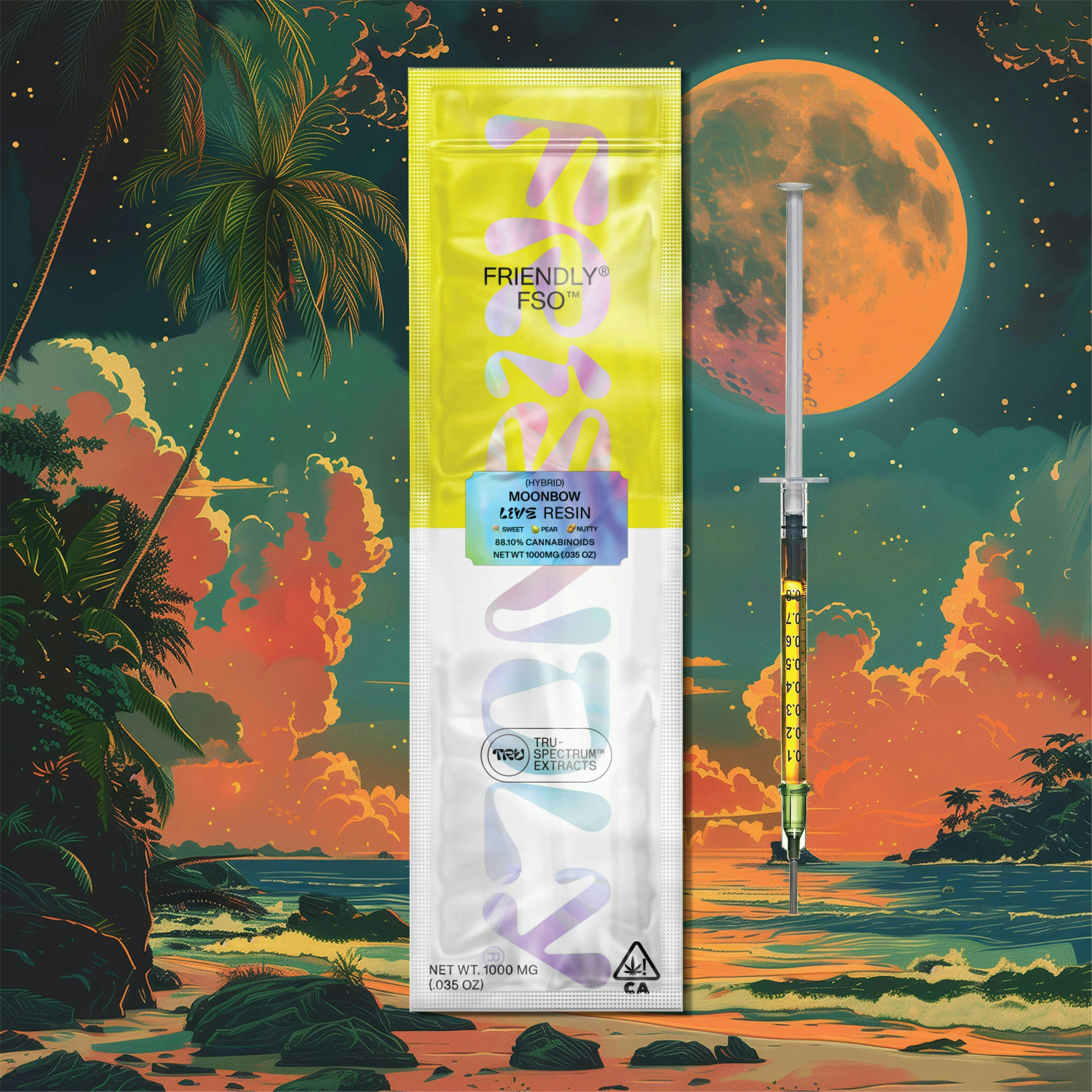 Friendly Brand - Friendly Brand | Live Resin Applicator | Moonbow | Extract Oils | 1g - 1