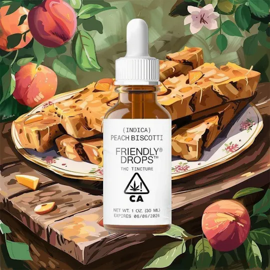 Friendly Brand - Friendly Brand | Drops | Peach Biscotti | Tinctures | 1000mg | 30ml - 1