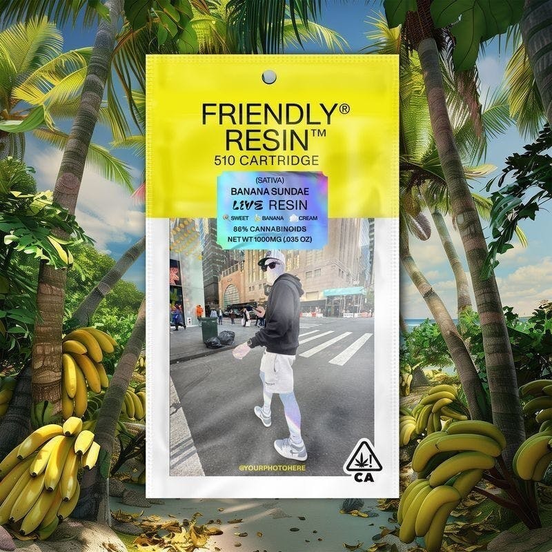 Friendly Brand - Friendly Brand | Banana Sundae | Live Resin Cartridge | 1g - 1