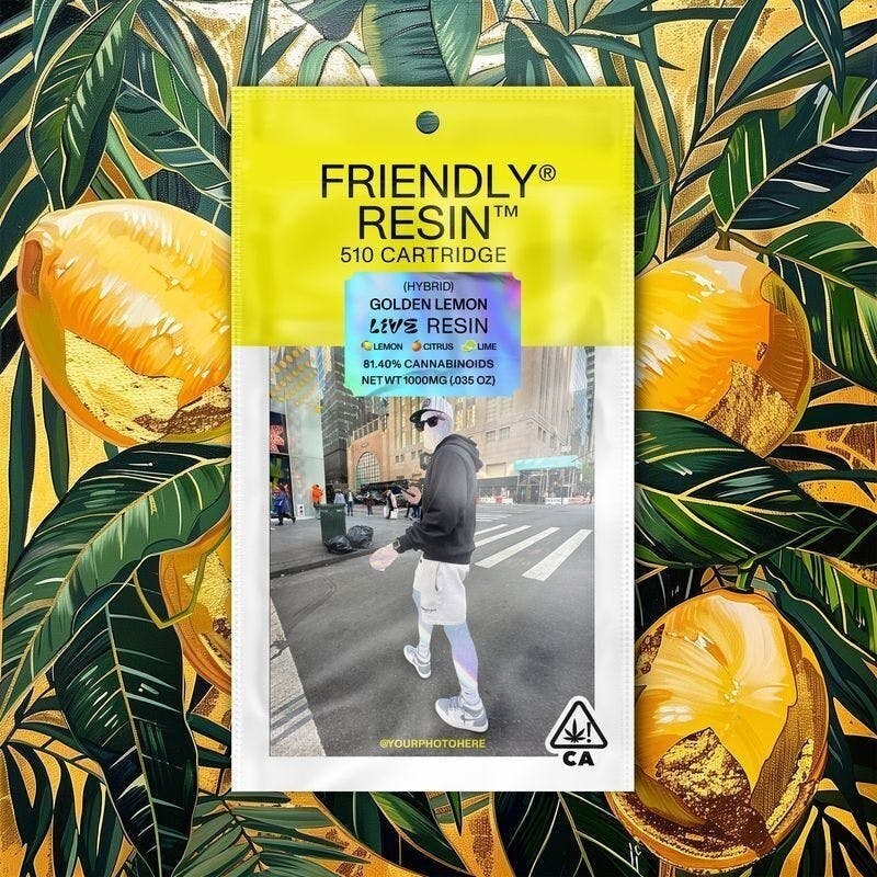 Friendly Brand - Friendly Brand | Golden Lemon | Live Resin Cartridge | 1g - 1