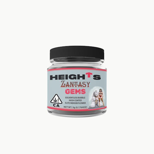 Heights Flower - Heights Zantasy 5g Gems Solventless Bubble Hash Coated Flower - 1