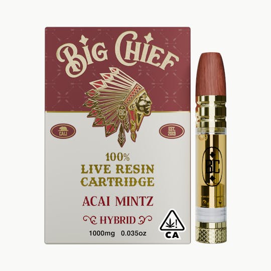Big Chief - Acai Mintz - 100% Live Resin 1G Cartridge - 1
