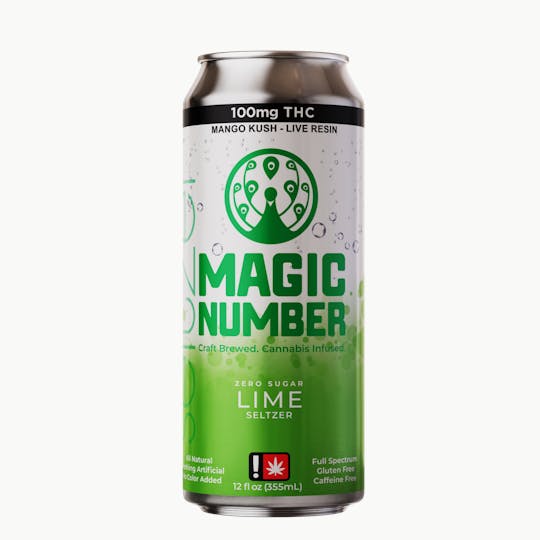 Magic Number - Lime Seltzer 100mg THC - 1