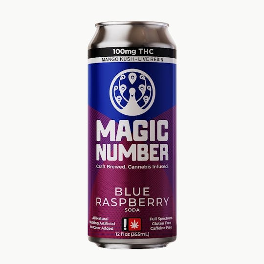 Magic Number - Blue Raspberry 100mg THC - 1