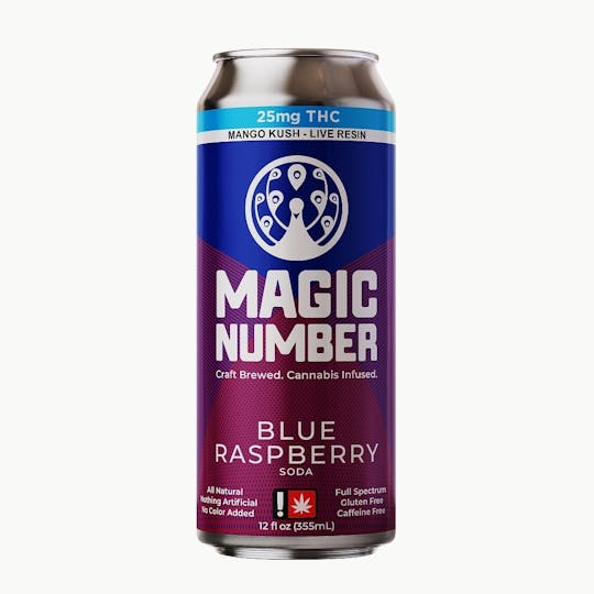 Magic Number - Blue Raspberry 25mg THC - 1