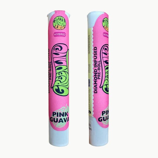 Greenline - Pink Guava - Diamond Infused - Indoor Flower Pre-Roll - Hybrid - 1g - 1