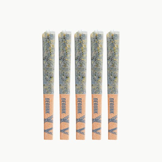 DEBUNK - 24K Gold Sativa Crushed Diamond Infused Pre-Rolls 5 x 0.5g - 1