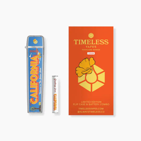 Timeless Vapes - Greetings From California Flip Case & Battery Combo | Battery | 1g - 1