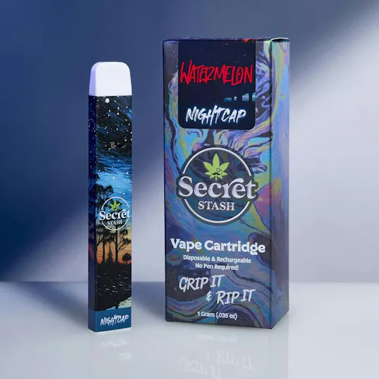 Secret Stash - Secret Stash | Disposable Cart | Nightcap | Watermelon | 1g - 1