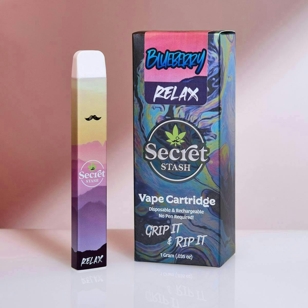 Secret Stash - Secret Stash | Disposable Cart | Relax | Blueberry | 1g - 1