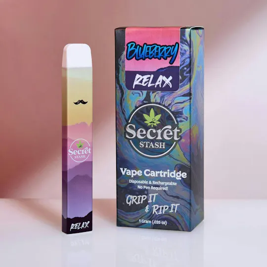 Secret Stash - Secret Stash | Disposable Cart | Relax | Blueberry | 1g - 1