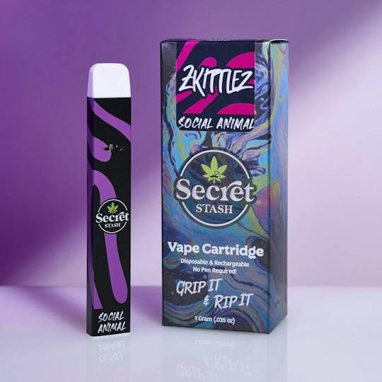 Secret Stash - Secret Stash | Disposable Cart | Social Animal | Zkittlez | 1g - 1