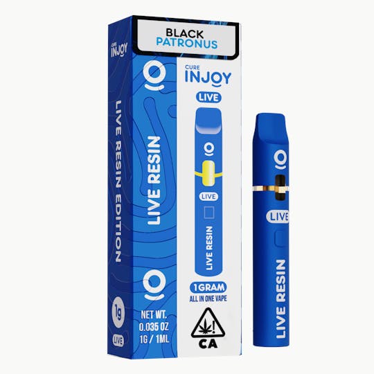 Cure Injoy - Cure Injoy 1g - Live Resin - Black Patronus -AIO (INDICA) - 1