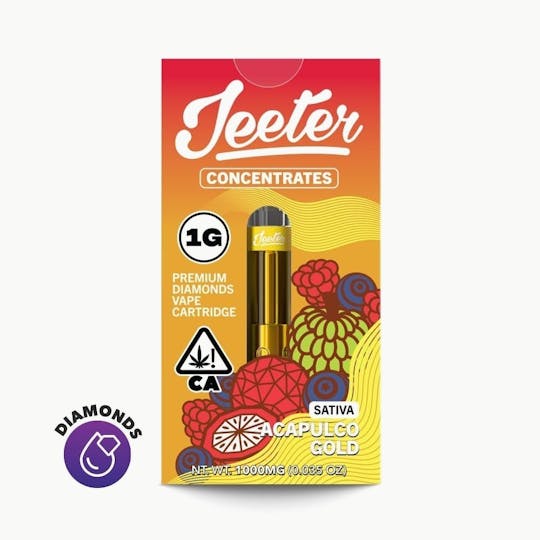 Jeeter - Jeeter Concentrates Diamonds Vape Cartridge - Acapulco Gold - 1