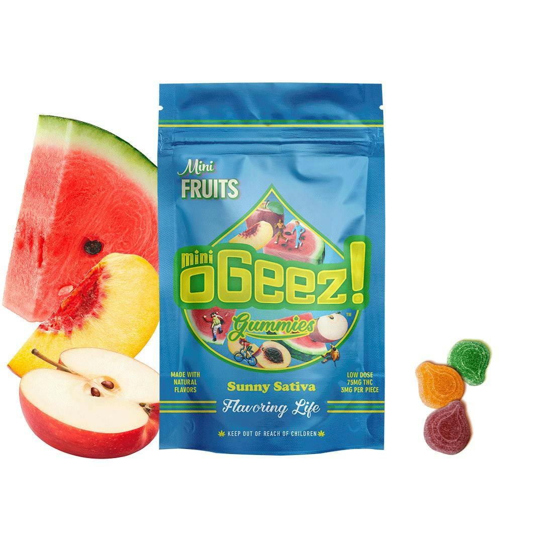 Ogeez! - OGeez! | Mini's | Mini's Fruits Gummies | 75mg | 25ct | 3mg/ea - 1