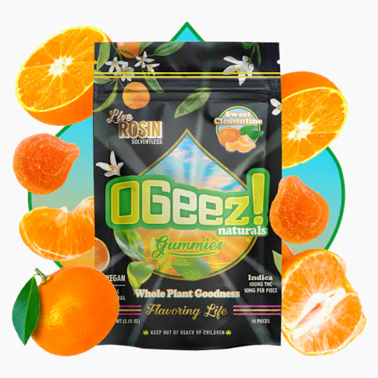 Ogeez! - OGeez! | Naturals | Sweet Clementine Gummies | 100mg | 10ct | 10mg/ea - 1