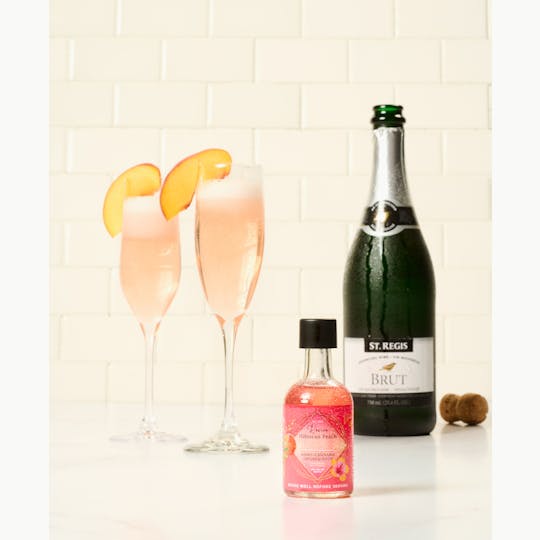 Rosie's Confections - Peach Hibiscus Bellini nano shooters 6 pack - 1