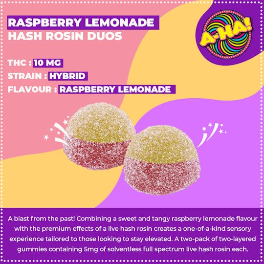 A-Ha - Raspberry Lemonade Hash Rosin Duos - 1