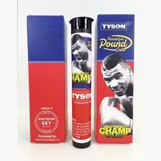 TYSON 2.0 - Pound for Pound Cake 1g Pre-roll - 1