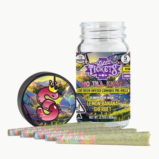 Lift Tickets - Lemon Banana Sherbet - Infused Pre-Roll 5-Pack - 1