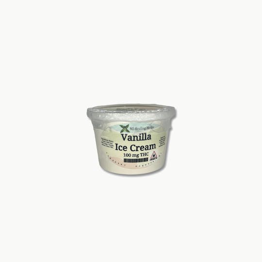 Indico - 100mg Nano Infused Vanilla Ice Cream - MJ Healing Herbs - 1
