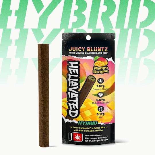 Hellavated - Mango Dragon Juicy Bluntz 2.5g - 1