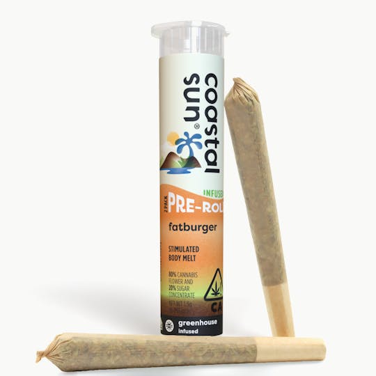 Coastal Sun - Fatburger Infused Greenhouse 0.75g Pre-Roll 2pk 1.5g - 1