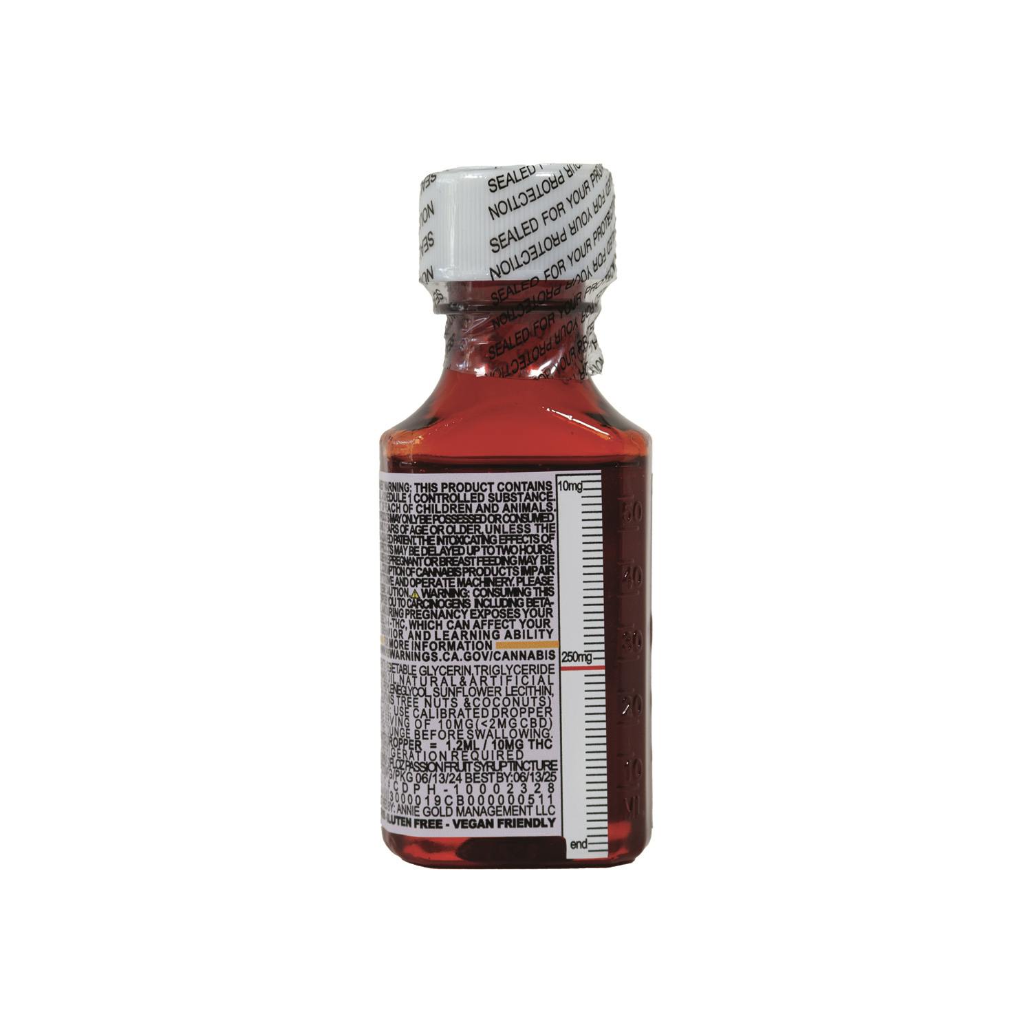 Cannavis - 500MG Passion Fruit Syrup Tincture [Single Bottle] - 1