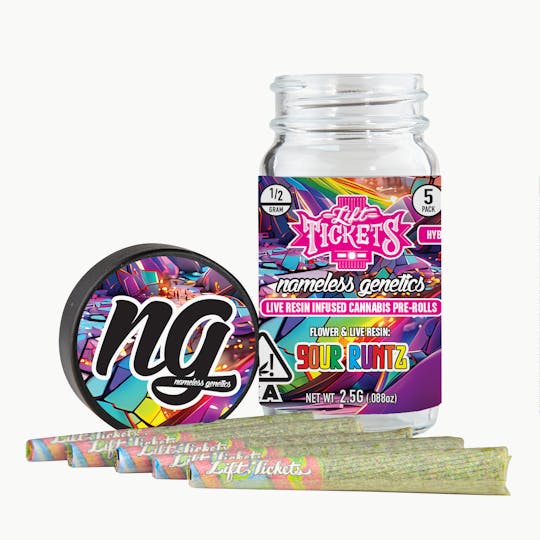 Lift Tickets - Sour Runtz - Infused Pre-Roll 5-Pack - 1