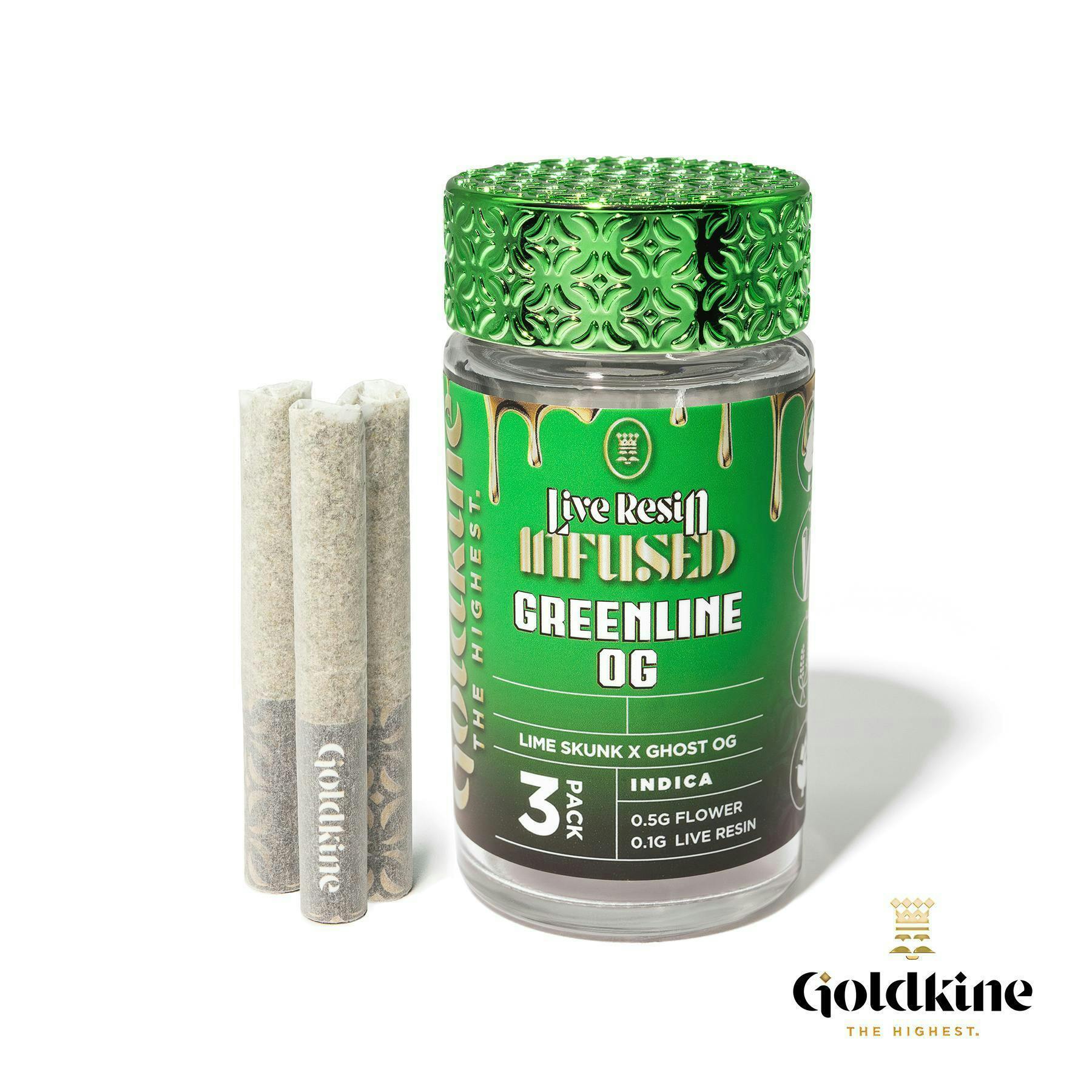 Goldkine - Goldkine 3-Pack Infused | Greenline OG - 1