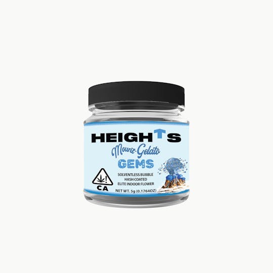 Heights Flower - Heights Mount Gelato 5g Gems Solventless Bubble Hash Coated Flower - 1