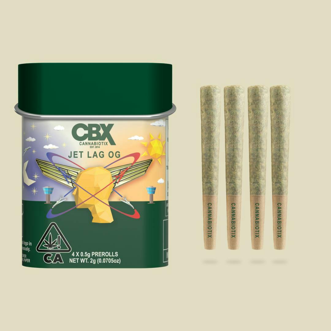 Cannabiotix - Jet Lag OG Preroll 4 Pack [2g total] - 1