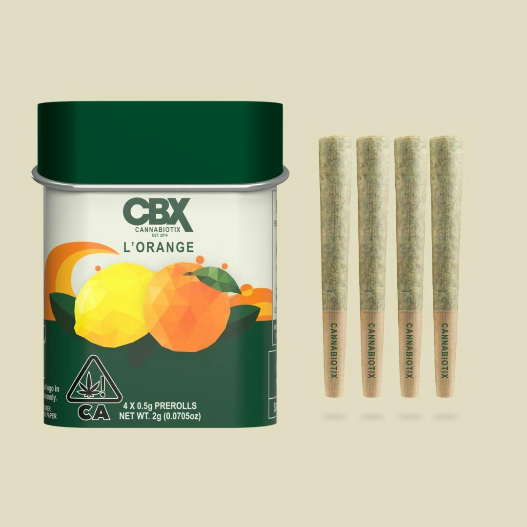 Cannabiotix - L'Orange Preroll 4 Pack [2g total] - 1