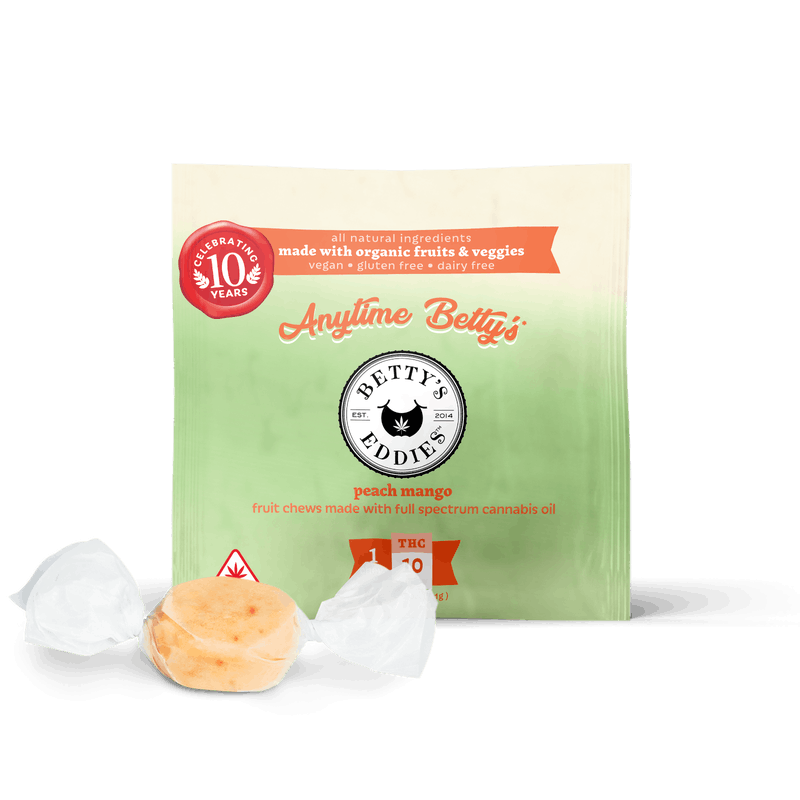 Betty's Eddies - Betty Good Times Peach Mango [1pk] Fruit Chews - MD - 1