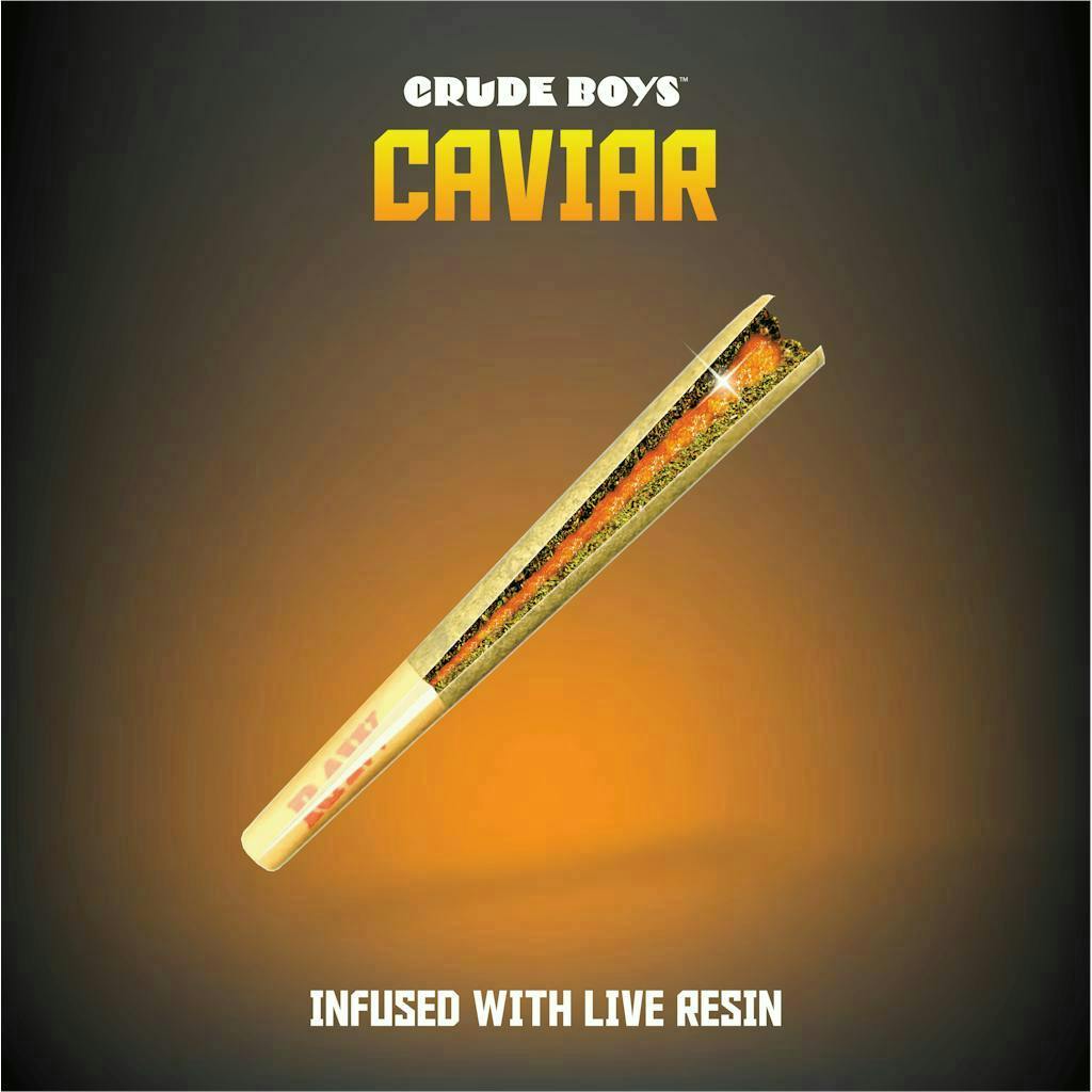 Crude Boys Concentrates - Crude Boys Concentrates | Caramel Bang Bang Caviar | Infused Joint | 1.2g - 1