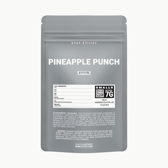 STIIIZY - - PINEAPPLE PUNCH - 7G Grey Label Mylar - 1