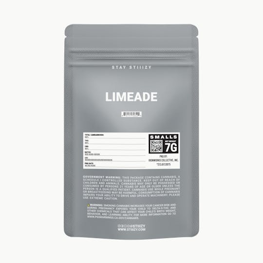 STIIIZY - - LIMEADE - 7G Grey Label Mylar - 1