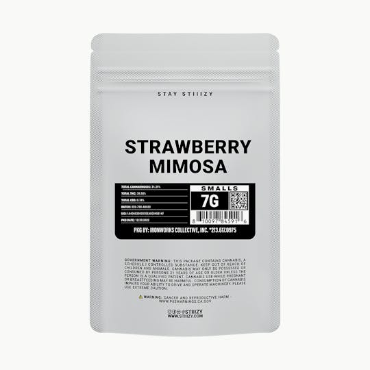 STIIIZY - - STRAWBERRY MIMOSA - 7G White Label Mylar - 1