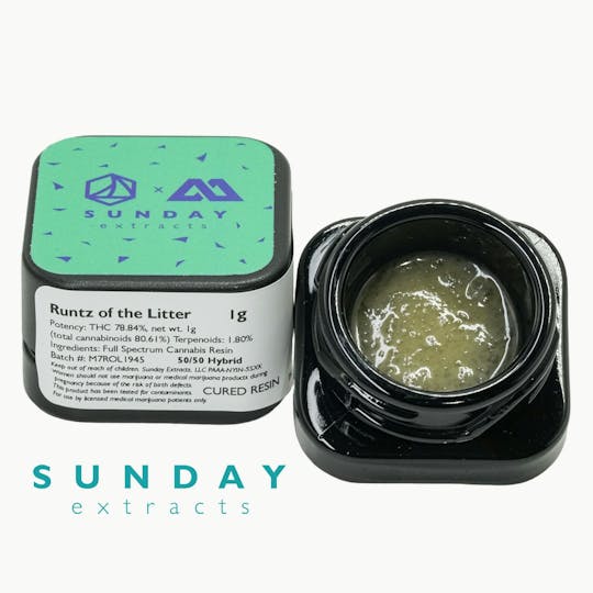 Sunday Extracts - 1g Concentrate Runtz of the Litter - 1