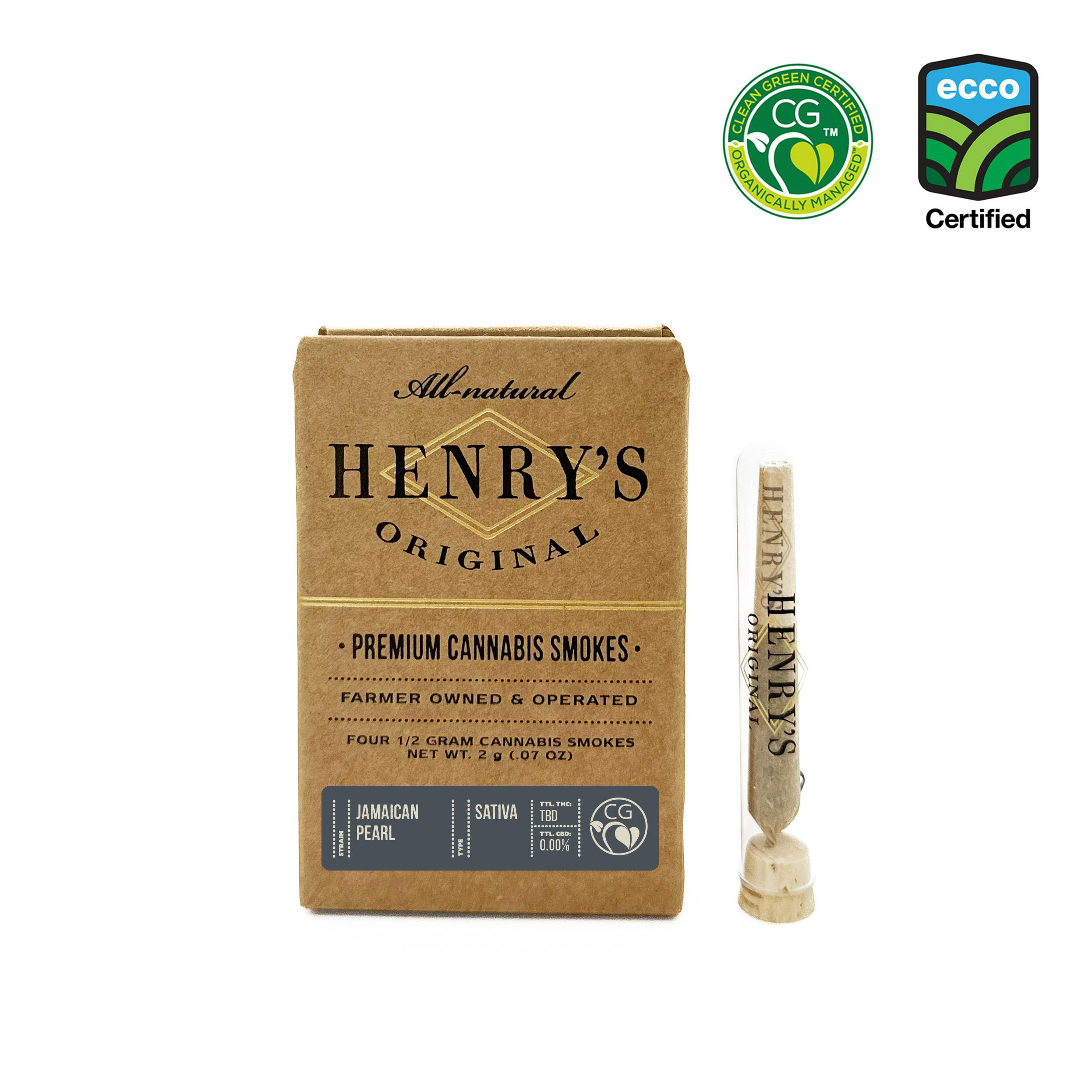 Henry's Original - Henry's Original | Jamaican Pearl | Joints | 0.5g each | 4pk - 1
