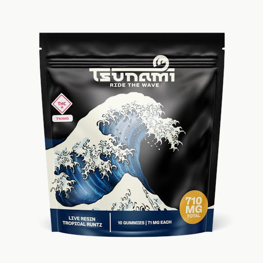 TsunamiCanna - Live Resin Tropical Runtz Gummies | 710mg - 1