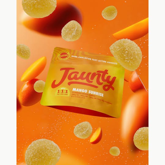 Jaunty - Mango Sunrise | 1:1:1 | THC:CBG:CBD |100mg | 10pk - 1