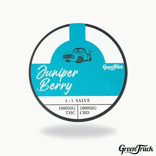 Green Truck - 1:1 THC/CBD Salve - Juniper Berry (AU) - 1