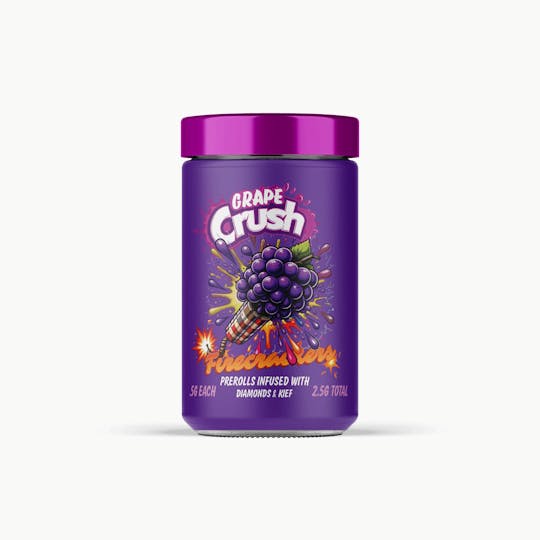 Grassfire - Grape Crush Nugz Firecrackers (5 x 1/2 gram) Infused Pre Rolls - 2.5g - 1
