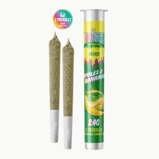 Grassfire - Apple Blast Infused Nugz (2 x 1.2 gram) Pre Rolls 2.4g - 1