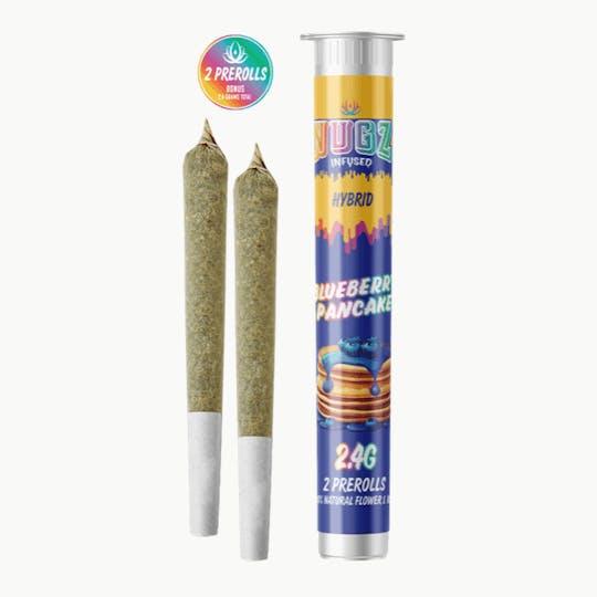 Grassfire - Blueberry Pancakes Nugz (2 x 1.2 grams) Infused Pre Rolls - 2.4g - 1