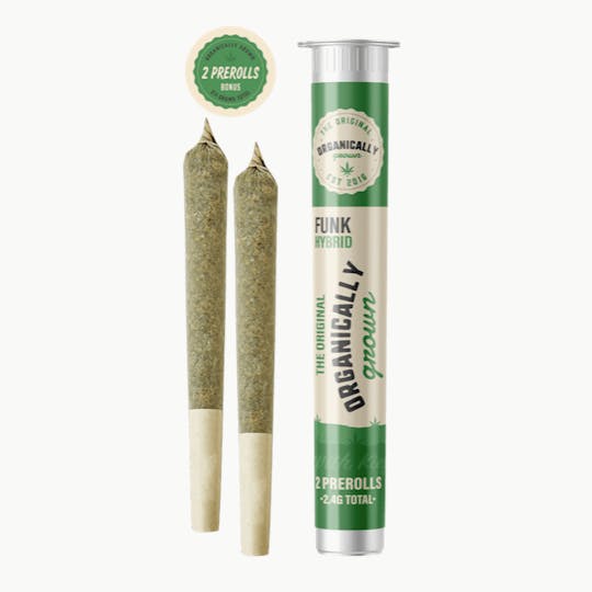 Grassfire - Funk OG (2 x 1.2 gram) Flower Pre Rolls - 2.4g - 1