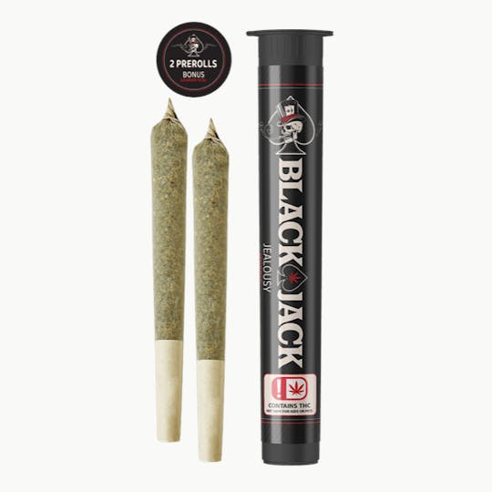 Grassfire - Jealousy Blackjack (2 x 1.2 gram) Flower Pre Rolls - 2.4g - 1