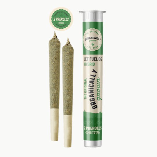 Grassfire - Jet Fuel OG (2 x 1.2 gram) Flower Pre Rolls - 2.4g - 1
