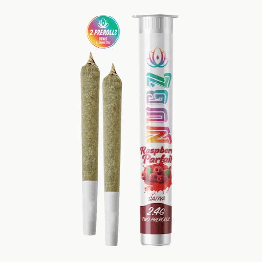 Grassfire - Raspberry Parfait Nugz (2 x 1.2 gram) Flower Pre Rolls - 2.4g - 1
